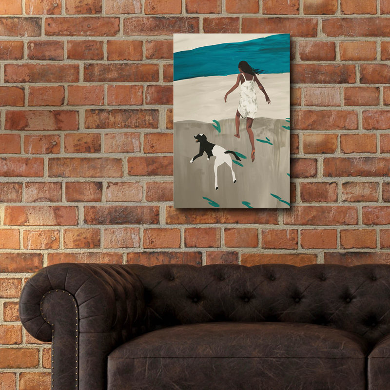 Art mural en verre épique «Come With Us» par A Tsoukanelis, 16 po x 24 po, H 24 po x l 16 po