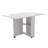 Folding Dining Table with 6 Wheels and 2-Layer Storage Shelf for Small Spaces
