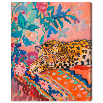 Jungle Cat in Color Canvas Maximalist Art by Art Remedy