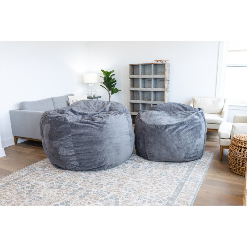 Sac en mousse de luxe moyen Haven, H 30 po x l 21 po x P 21 po, Gris