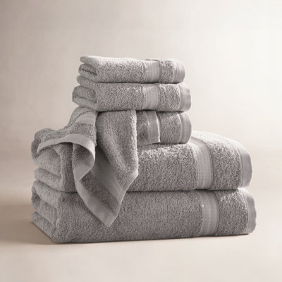 6-Piece Quick-Dry Cotton Towel Set