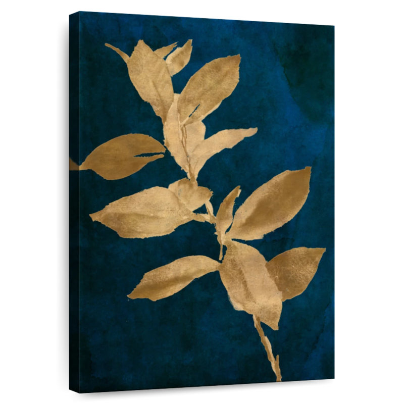 Feuilles d'or IV, H 39 po x l 26 po