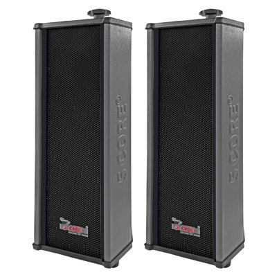 5 Core Outdoor Speakers Stereo In Wall 100W Peak Passive Patio Home Wired Waterproof Audio System