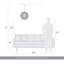 Luminaire suspendu sphérique DEL Spheris en laiton naturel-51668740