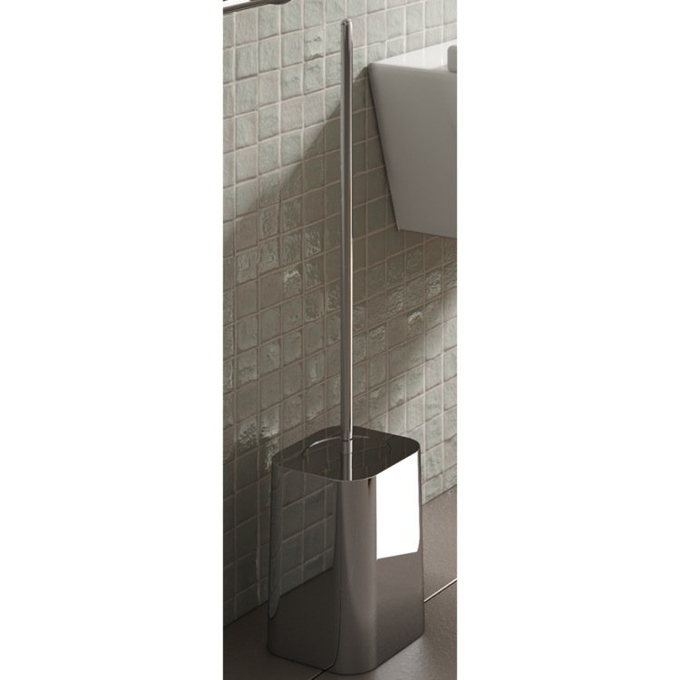 Contour de 24,21 po H Brosse de toilette et support autoportant
