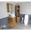 Slimline Compact 515mm Free-Standing Cloakroom Vanity Unit-413868133
