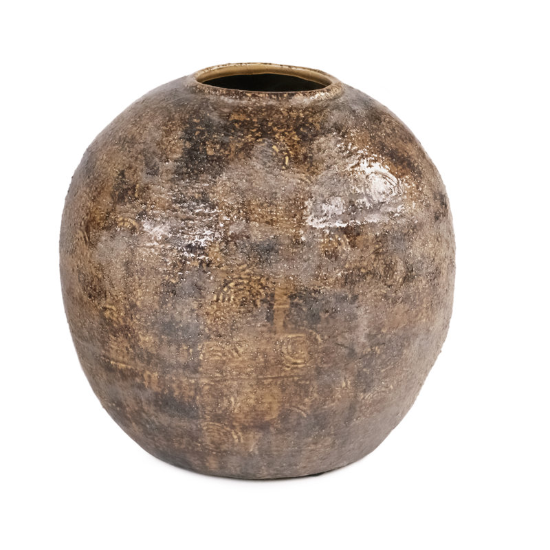 Handmade Ceramic Table Vase, 11" H x 11" W x 11" D
