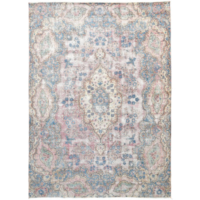 Tapis oriental rouge unique 10X13 One-of-a-Kind