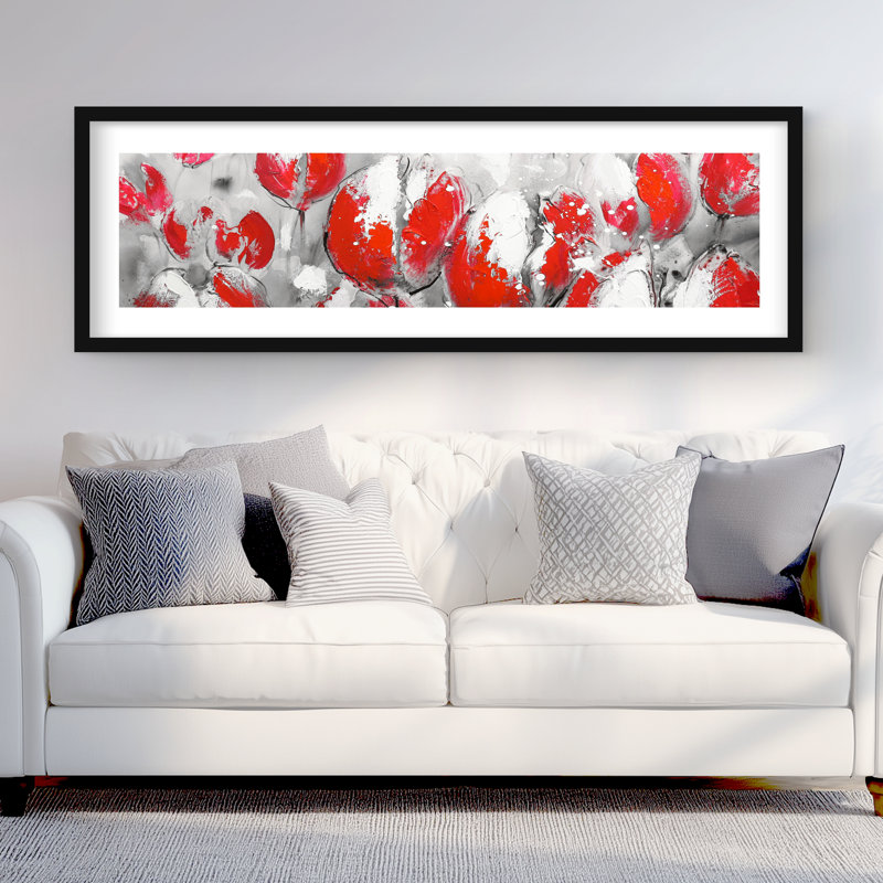 Abstrait tulipes rouges