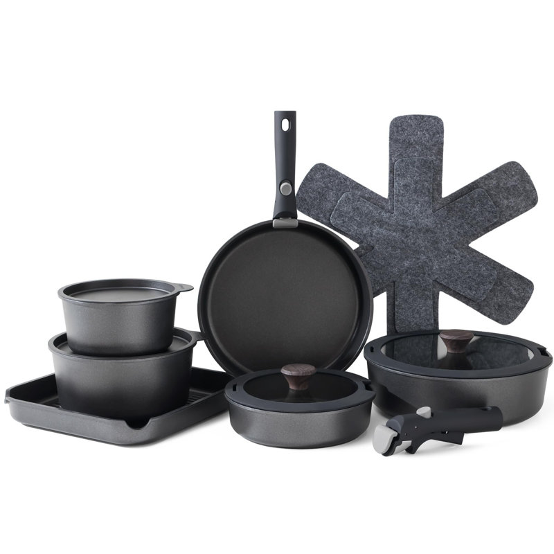 Tempe 17 - Piece Ceramic Cookware Set