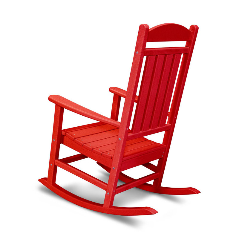 Chaise berçante POLYWOOD, Rouge coucher de soleil