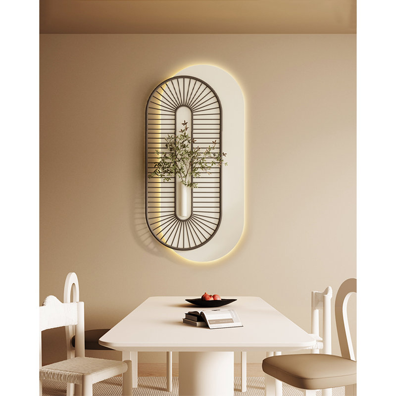 Cream-Style Led Greenery Wall Decor - Entryway, 39.37'' H X 19.69'' W X 1.97'' D