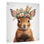 Mignon bébé lapin avec couronne florale I - Art mural acrylique lapin-1063258830
