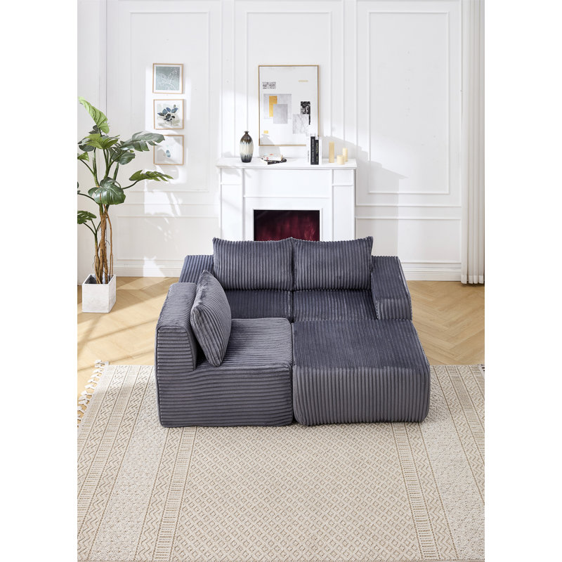 Canapé modulaire Modern, Gris foncé