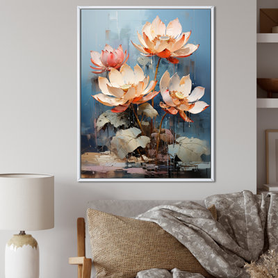 «Lotus Flowers Merge With Graffiti I», reproduction sur toile