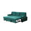 Canapé d'angle convertible réversible Kipling de 97,5 po en velours vert avec méridienne de rangement-1154991492-1154991499