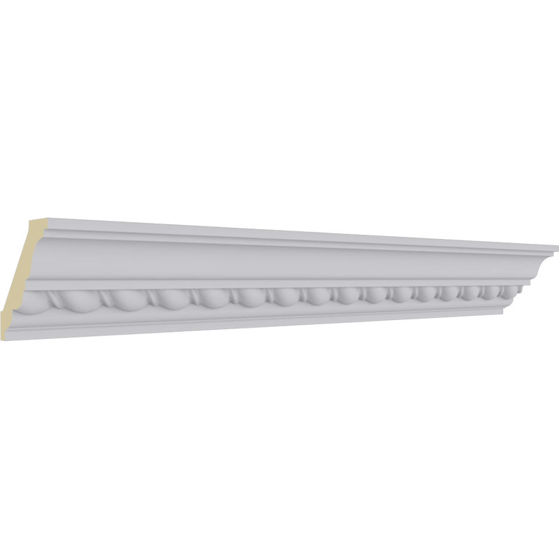 Classic White Polyurethane Roped Crown Moulding 94.5"