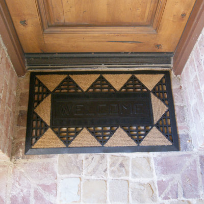 Non-Slip Geometric Outdoor Doormat