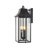 21.5" 3-Light Metal Outdoor Wall Lantern with Glass Shade