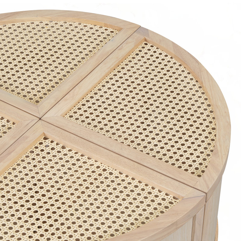 Round to Square Block Modular Coffee Table