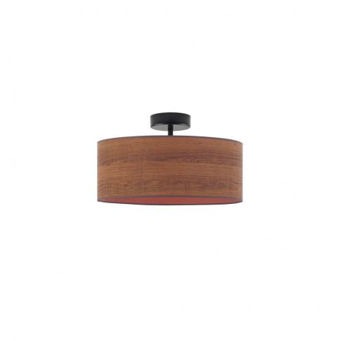 Birmadevi Semi Flush Mount, Black, Dark Brown