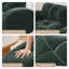 Canapé modulaire surdimensionné en velours à compression de 141 po avec repose-pieds et poufs mobiles de taille modulaire Boneless-1543378486