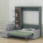 Lit escamotable mural avec canapé et tablettes Murphy-650604758