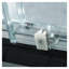 Porte de douche coulissante simple de 122 cm (L) x 183 cm (H) avec verre trempé de 6 mm et finition chromée