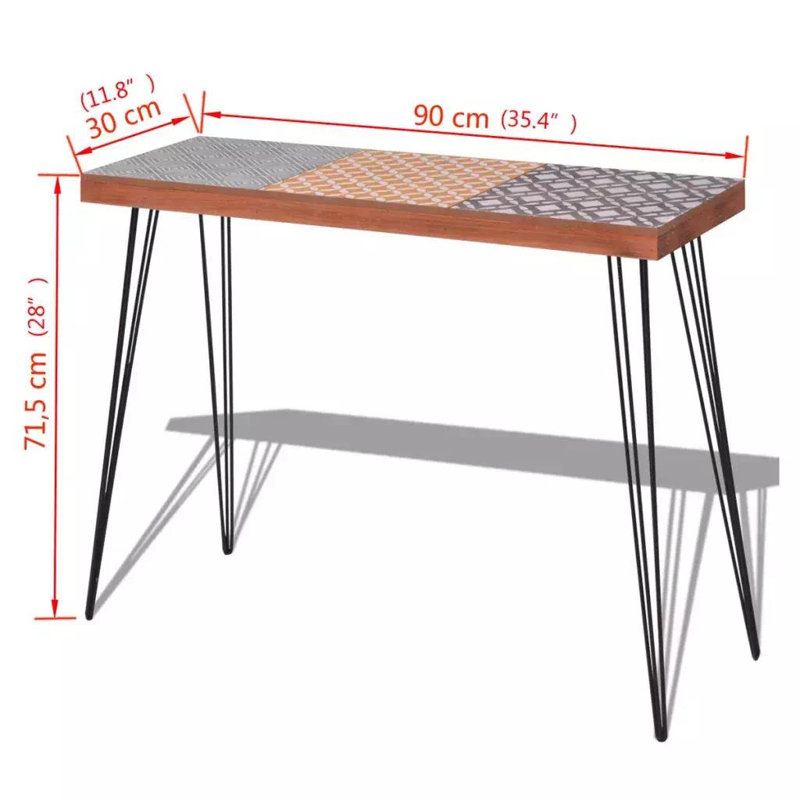 Ackerman 35.5" Console Table, Brown