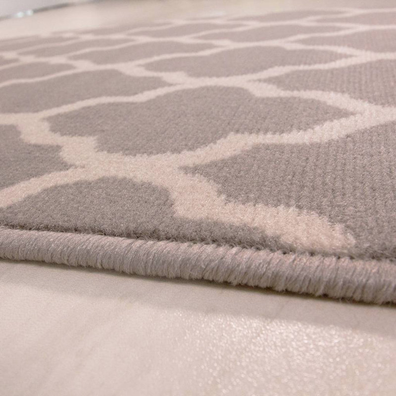 Decastro Shaggy Grey Rug, Rectangle 190 x 280cm