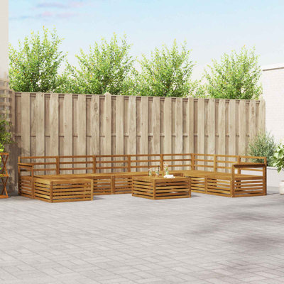 406cm Wide Patio Sectional Set