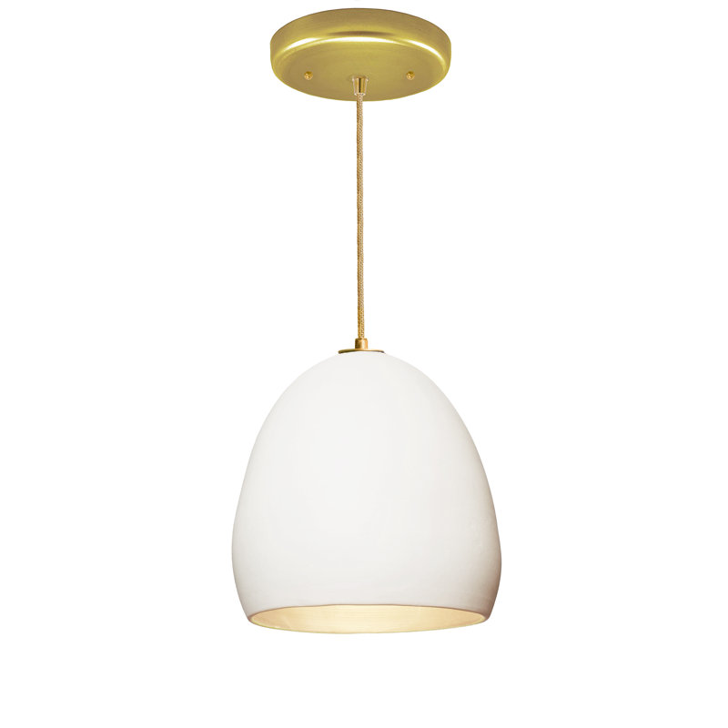 Clay 1 - Light Single Pendant, Matte Black, LED Bulb, Bronze