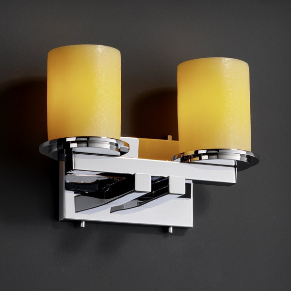 Rieves 2 - Light Dimmable Vanity Light, Amber, Matte Black