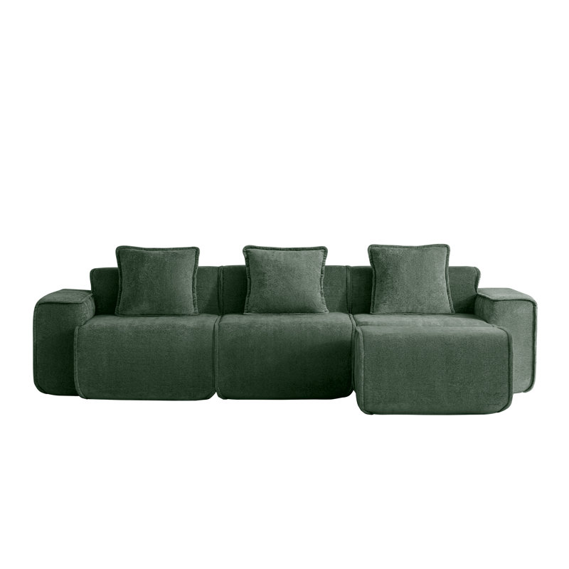Hurst L-Shaped Sectional Sofa with Movable Ottoman