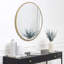 Miroir mural rond en or martelé de 30 po Leslie-975354092