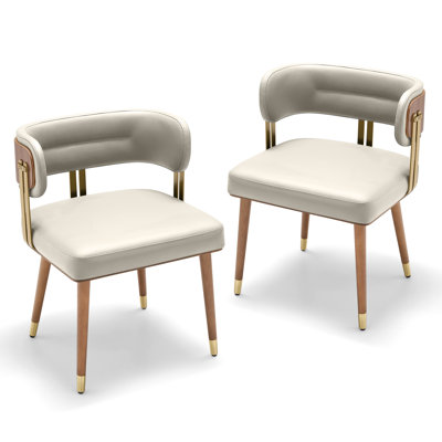  Ensemble de 2 chaises de salle à manger en cuir, faciles à nettoyer pour usage intensif, chaises en métal à structure commerciale pour les restaurants, les hôtels, les mariages, les réunions de famille, les antidérapants et confortables