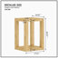 Rectangular MDF Side Table, Modern Accent End Table