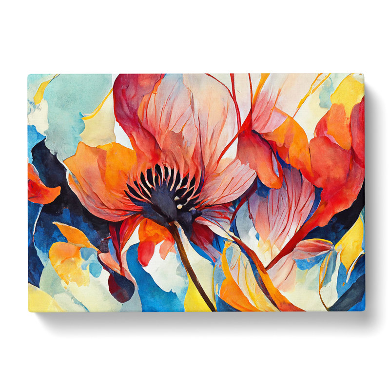 Floral Abstract Vol.2 - Wrapped Canvas, 40cm H x 60cm W x 3cm D