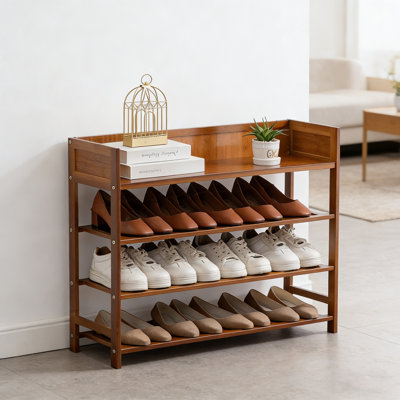 Bamboo Shoe Rack Storage Rack - Shelf Units For Entrances, Corridors, And Wardrobes