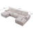 Corduroy U-Shaped Sectional Sofa