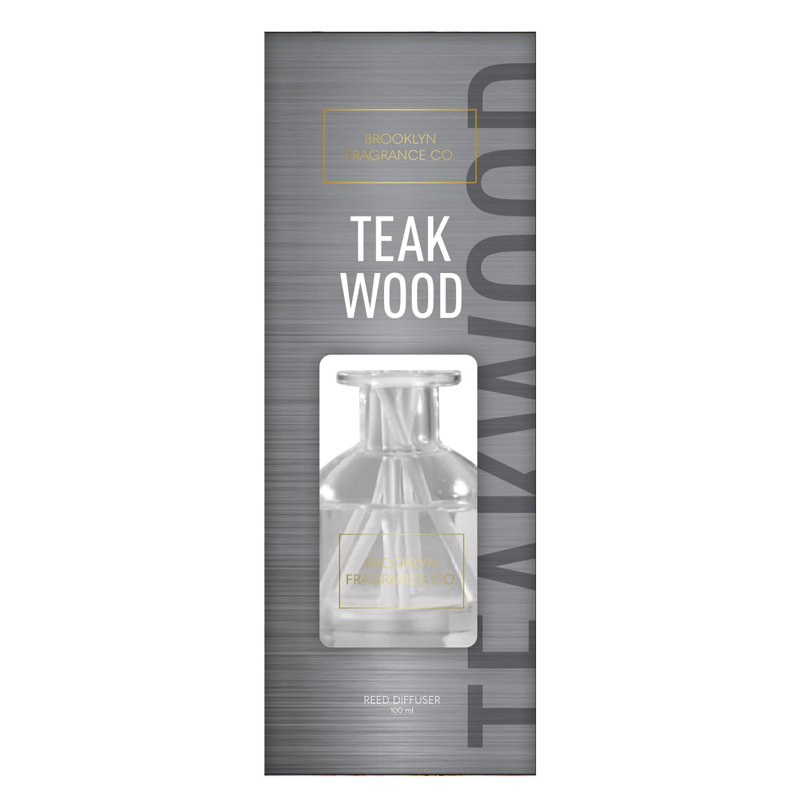 Brooklyn Fragrance Co. Park Slope Aroma Diffuseur - Assainisseurs d'air durables - Parfum pour la maison - 100 ML , Teck