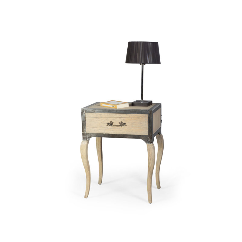 Artisans 132.08cm W Solid Wood Bedside Table