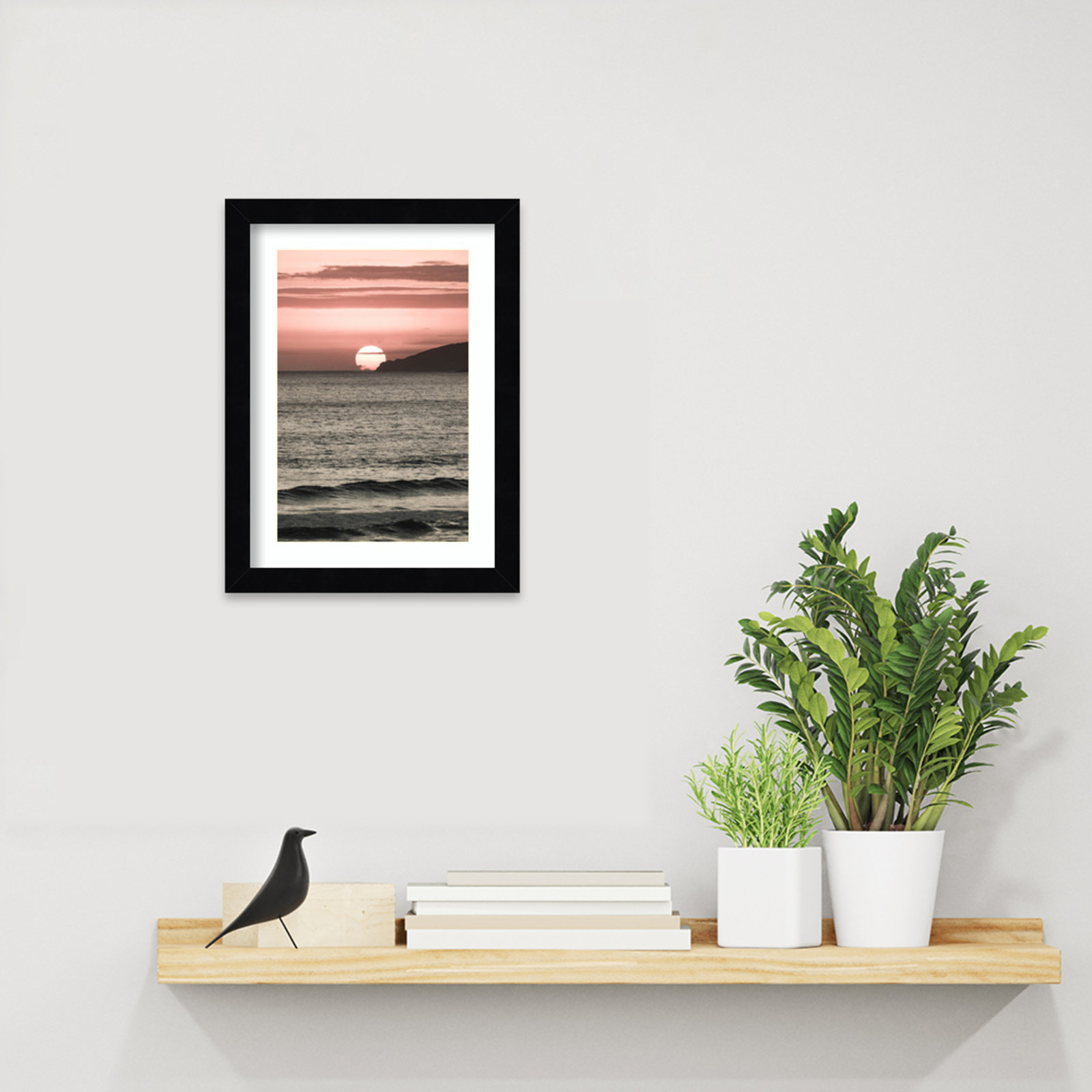 Daisey "Melting Skies" Print, 13" H x 10" W, Black 