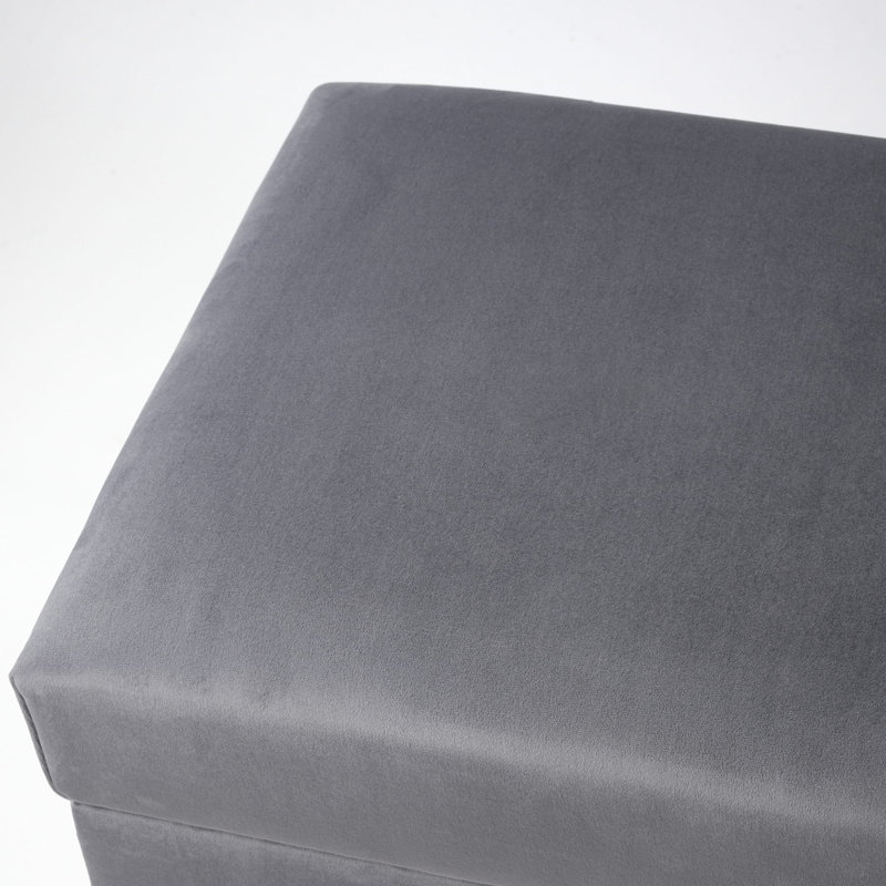 Polyester Upholstered Storage Bench, H47 x W60 x D40cm