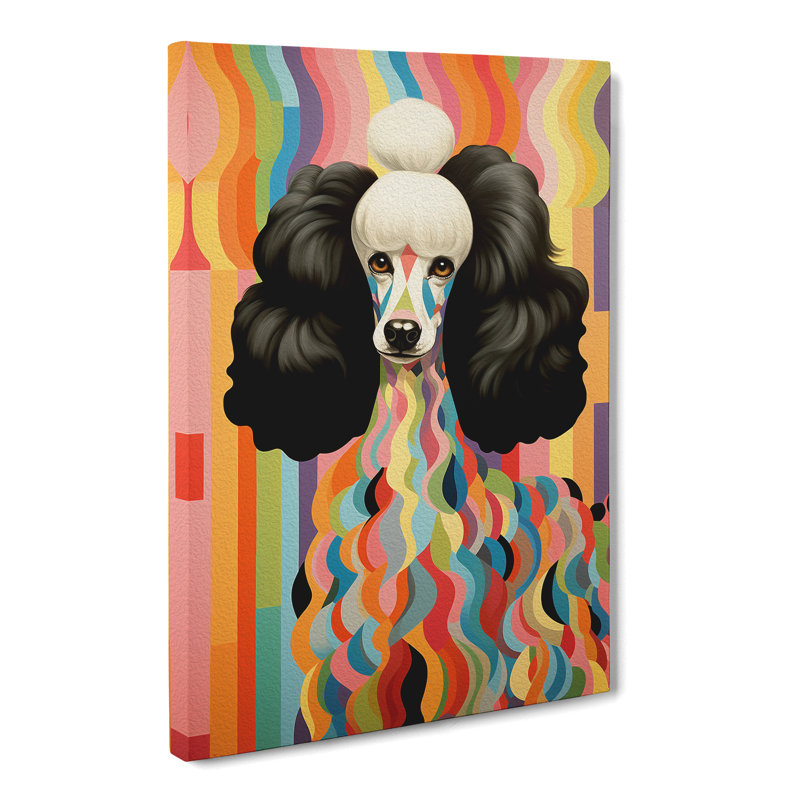 Poodle Deco - Print, 50cm H x 35cm W x 3cm D