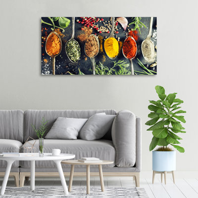 Colorful Spices - No Frame Print on Canvas