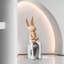 Caricature de lapin crème en fibre de verre-764650428