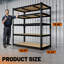 Tablettes de rangement robustes à 5 niveaux pour garage 2600LBS, l 48 po x P 24 po x H 72,05 po