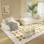 Ensemble de canapé modulaire surdimensionné moderne et luxueux, canapé rembourré moelleux en chenille avec dossiers amovibles et coussins moelleux, canapé profond et canapé-lit pour le salon, le bureau
