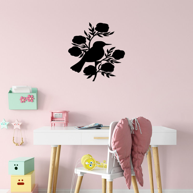 Decorative Metal Wall Accessory, Black Finish, 26.4 x 27.6 inches | 100% Metal Construction, Thickness: 0.06 inches | Easy Wall Mounting, Stylish Home Decor for Living Room, Office & Entryway